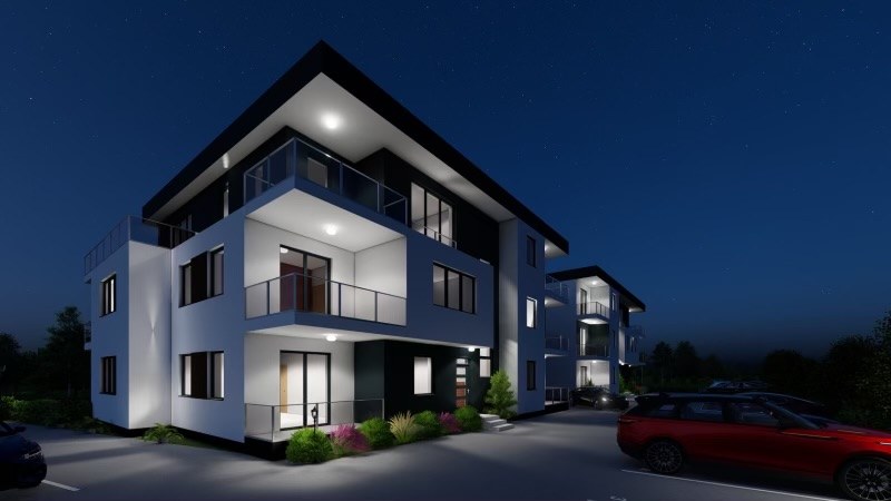 Velence lakópark éjjel